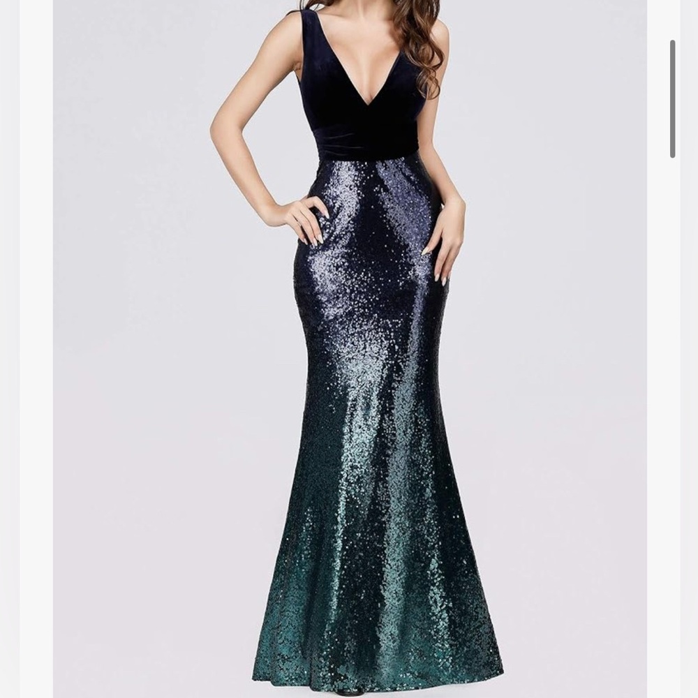 Elegant Sequin Evening Gown